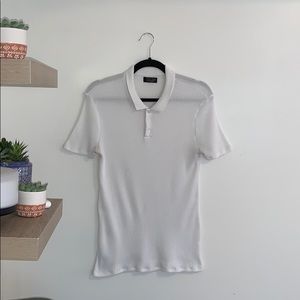 Zara White Polo Tee - Size L